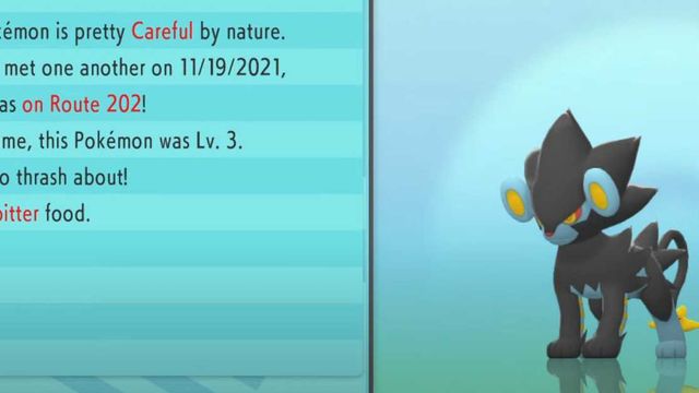 Pokemon DB PB : Emplacement de Luxray, comment évoluer