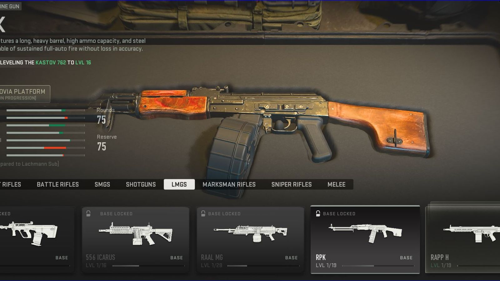 Call Of Duty : Warzone 2 - Les Meilleurs chargeur RPK, avantages et pièces jointes