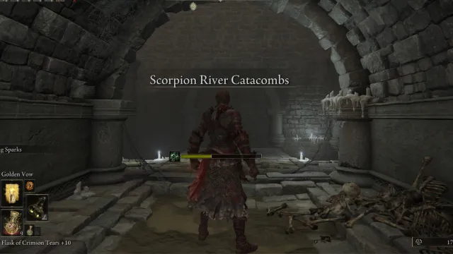 Comment se rendre aux catacombes de la rivière Scorpion à Elden Ring Shadow of the Erdtree