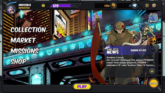 Urban Rivals : Application iOS et Android mise à jour
