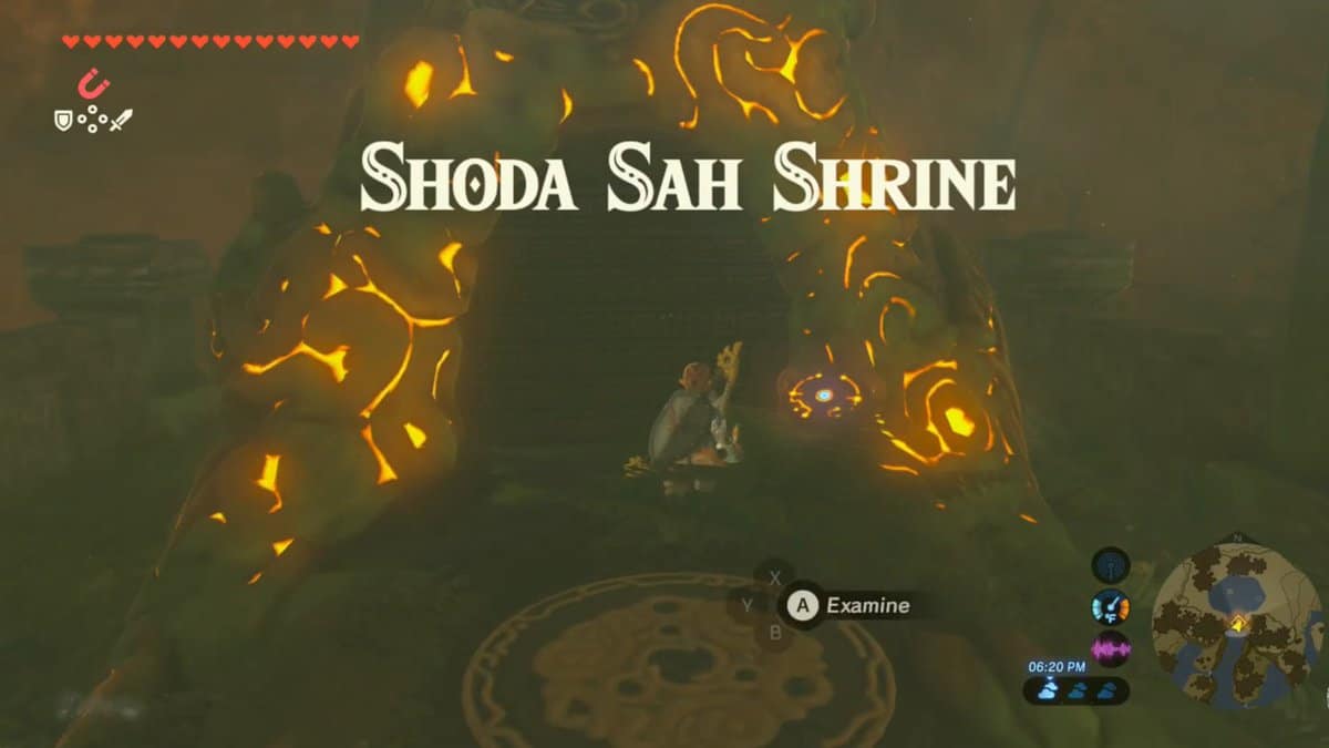Zelda : Breath Of The Wild - Guide du sanctuaire Shoda Sah