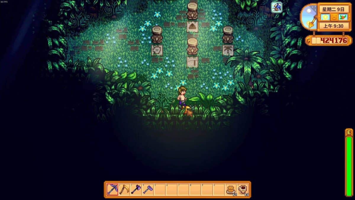 Emplacements des noix dorées dans Stardew Valley