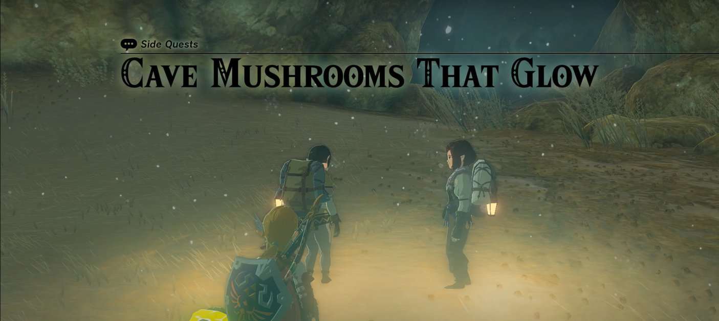Zelda : Tears Of The Kingdom Cave - Soluce des Champignons des cavernes qui brillent