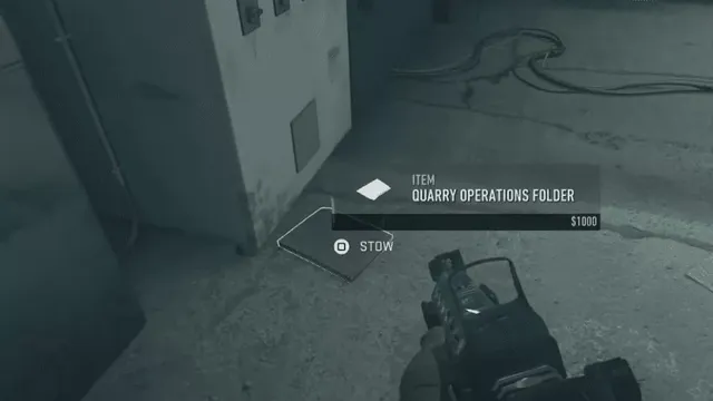 Call Of Duty : Warzone 2 - Emplacement et guide du dossier des opérations de carrière