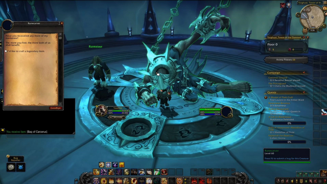 World of Warcraft Shadowlands -Comment débloquer l'artisanat légendaire