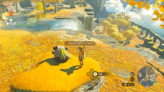 Zelda : Tears of the Kingdom - Comment aider Korok à rejoindre son ami