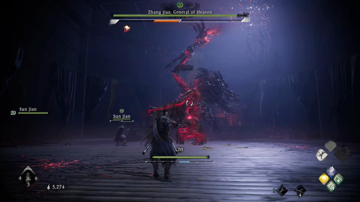 Wo Long : Fallen Dynasty - Guide du boss Zhang Jiao