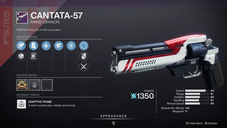 Comment obtenir Cantata-57 dans Destiny 2