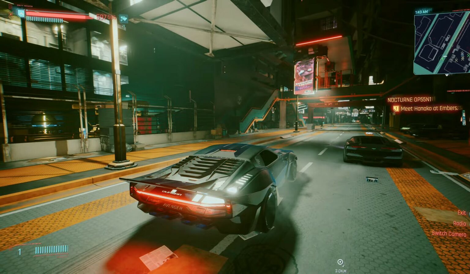 Cyberpunk 2077 : Liste des voitures