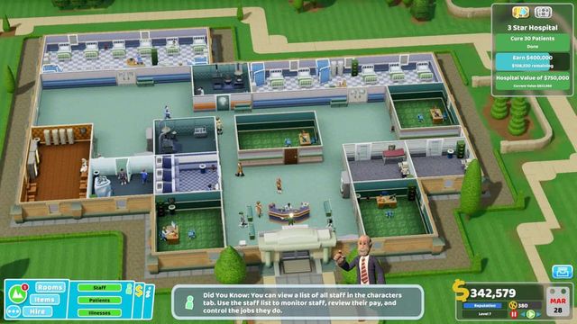 Two Point Hospital : Guide de Duckworth-Upon-Bilge