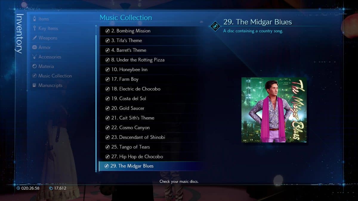 Guide des emplacements des disques de musique de Final Fantasy 7 Remake