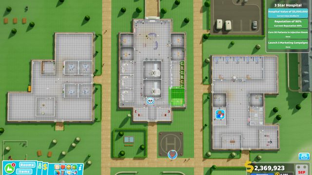Two Point Hospital : Guide de Flemington