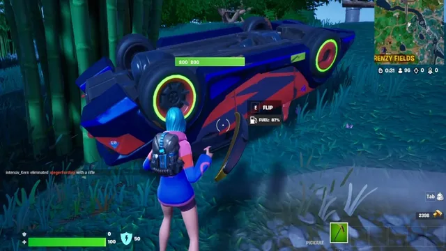 Comment renverser un véhicule dans Fortnite ?