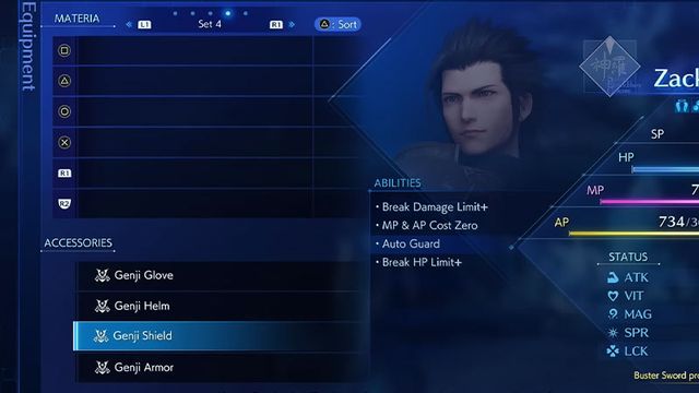 Crisis Core : Final Fantasy VII - Les Set de Genji