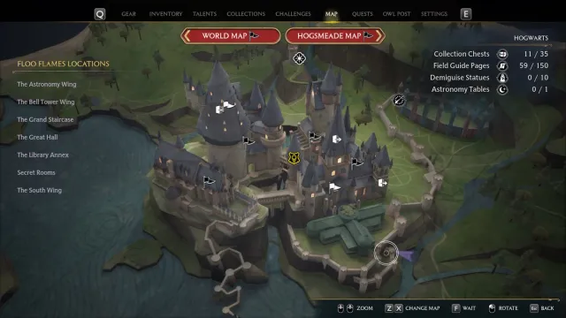 Hogwarts Legacy : Où trouver toutes les tables d'astronomie