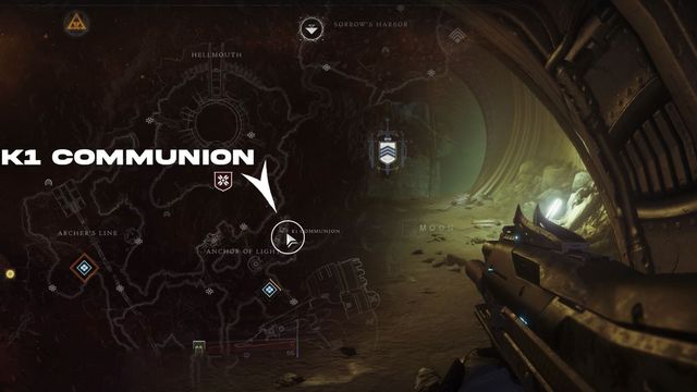 Destiny 2 : Comment trouver le secteur perdu de la légende de la communion K1