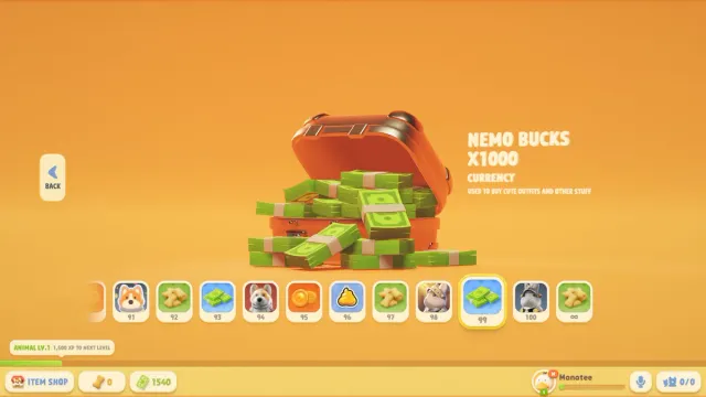 Party Animals : Comment obtenir des Nemo Bucks