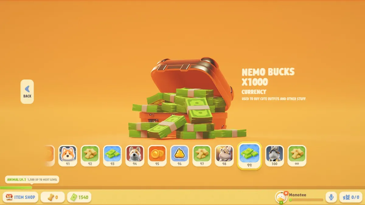 Party Animals : Comment obtenir des Nemo Bucks