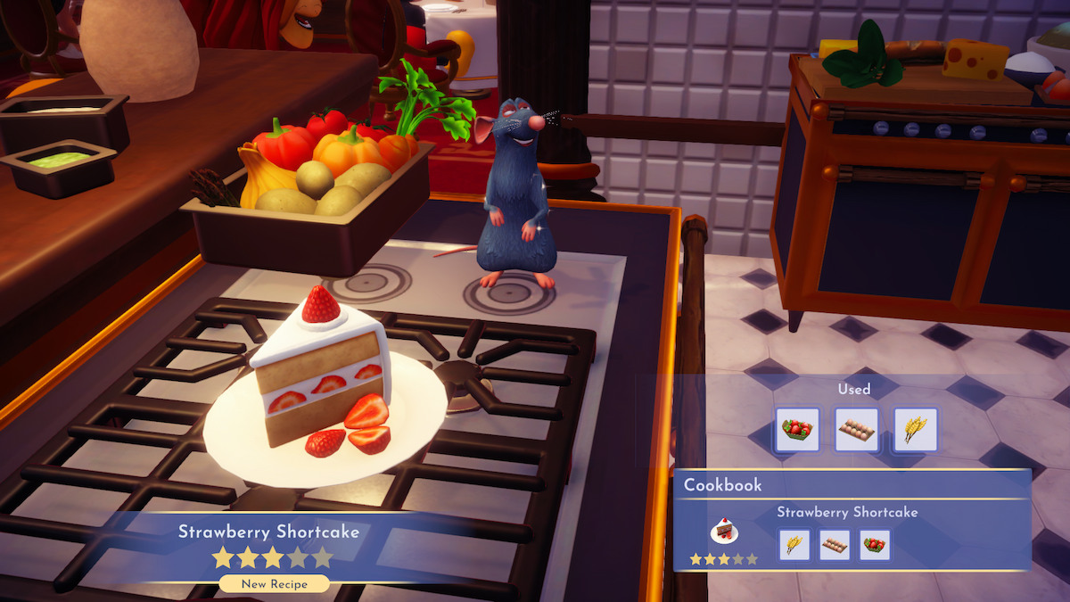 Disney Dreamlight Valley : Comment préparer un shortcake aux fraises
