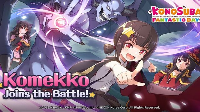 Konosuba : Fantastic Days introduit un nouveau personnage, Komekko