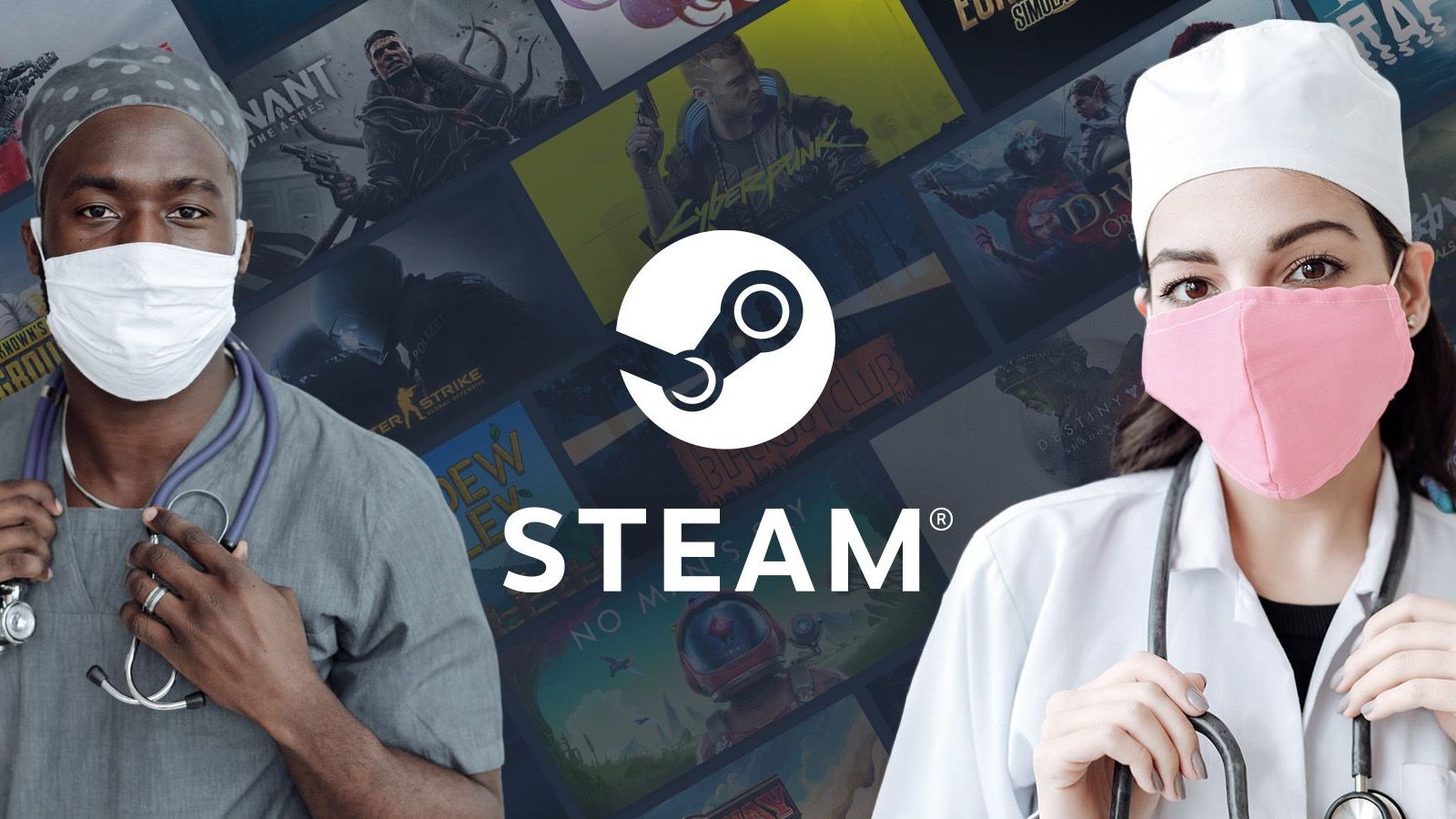 Le patient remarque que le médecin a téléchargé Steam sur son ordinateur de travail