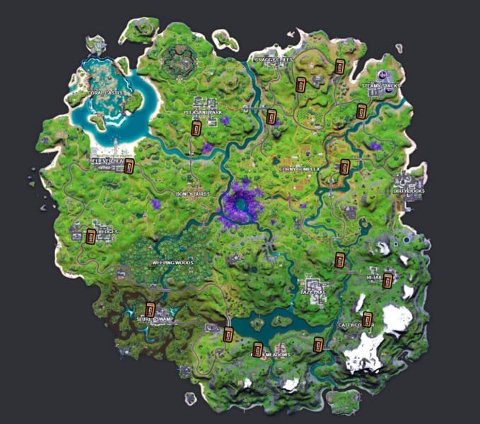 Guide des défis de Fortnite Chapitre 2 Saison 7 Semaine 5