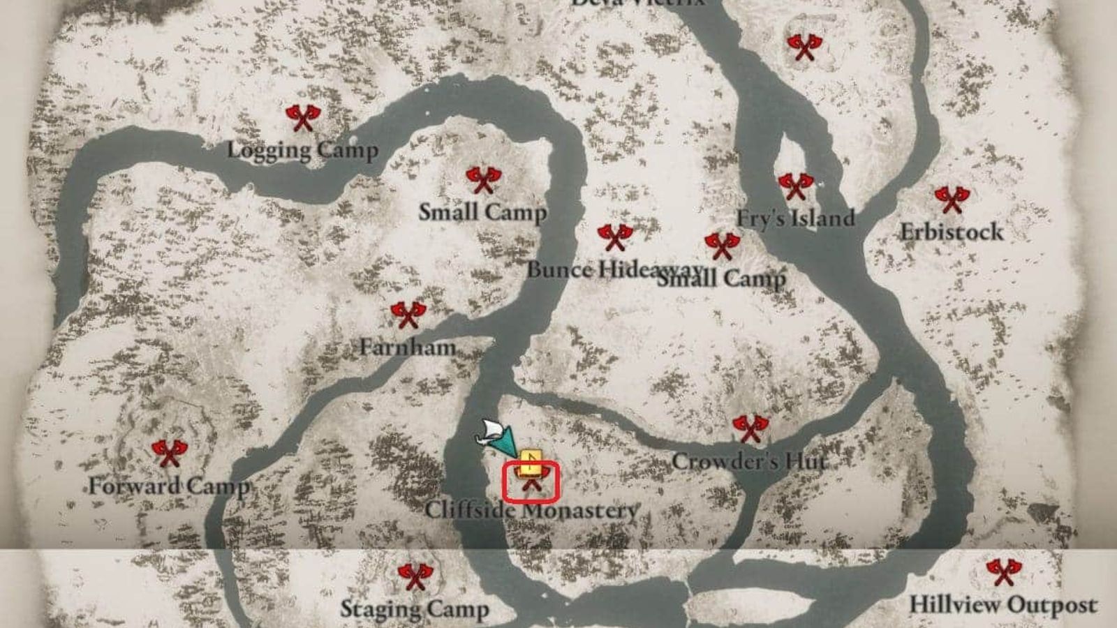 Assassin’s Creed Valhalla - Emplacements des livres de connaissances dans River Raid