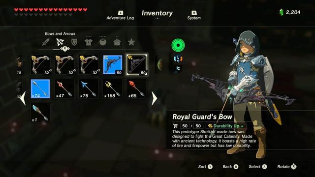 Comment obtenir un arc royal dans Zelda: Breath Of The Wild