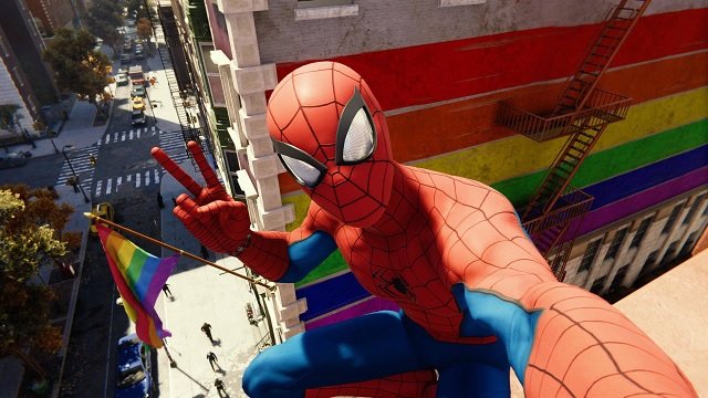 Le moddeur de Spider-Man qui a retiré les drapeaux de fierté du jeu se fait bannir