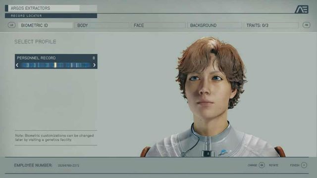 Le créateur de personnages de Starfield s'inspire d'une technique d'ADN