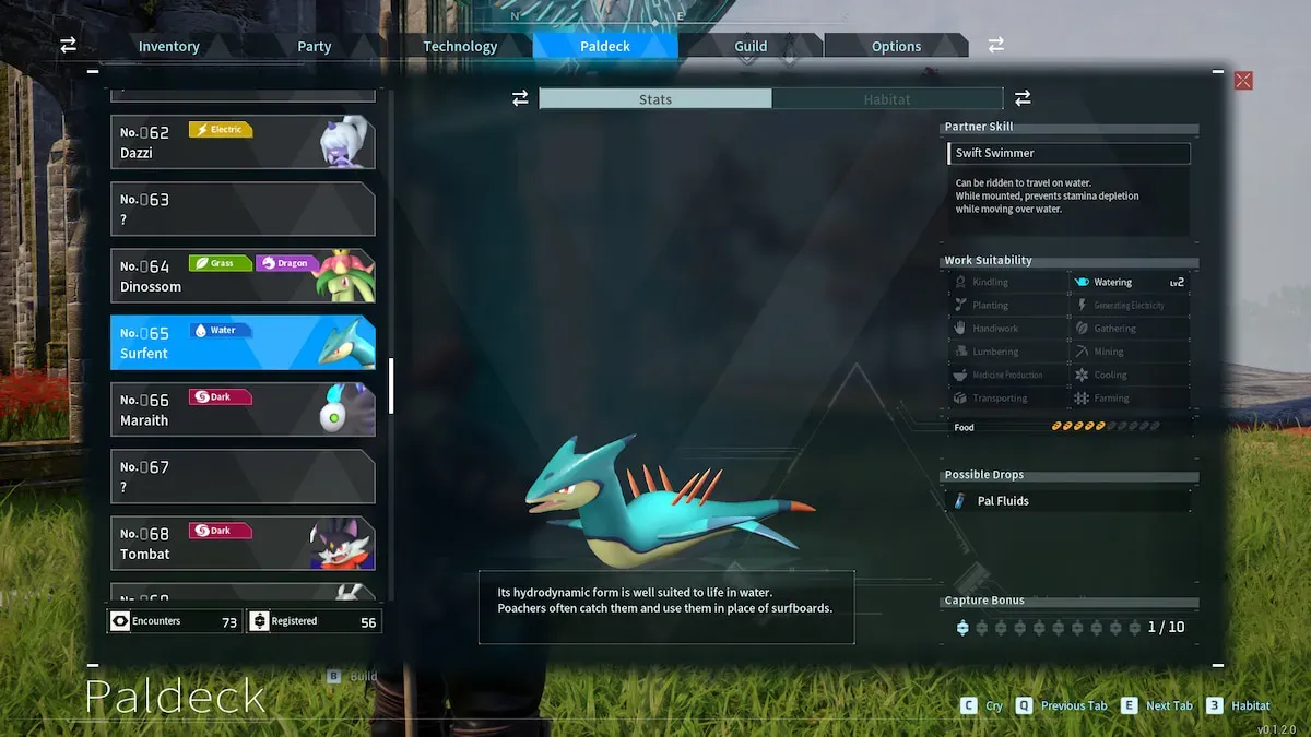 Palworld : Comment trouver des Surfent