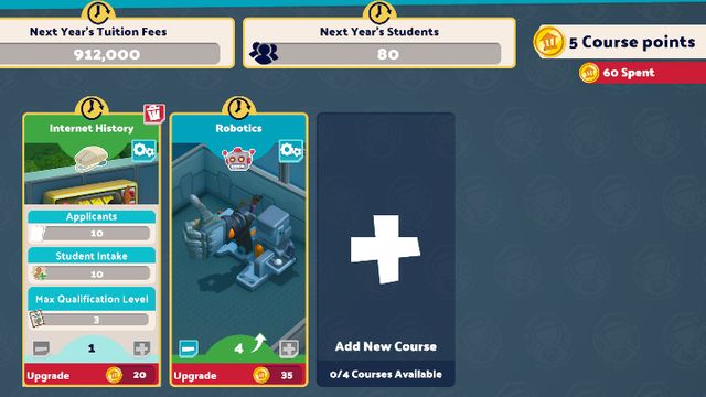 Two Point Campus : Comment obtenir des points de cours