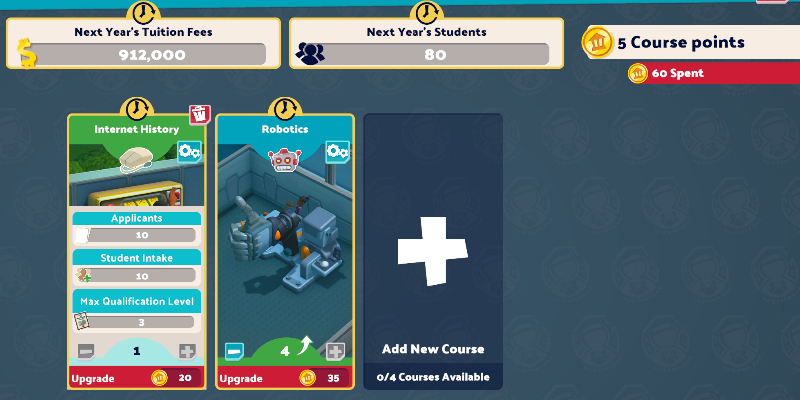 Two Point Campus : Comment obtenir des points de cours