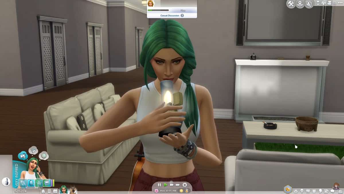 Comment fumer de l'herbe dans Les Sims 4