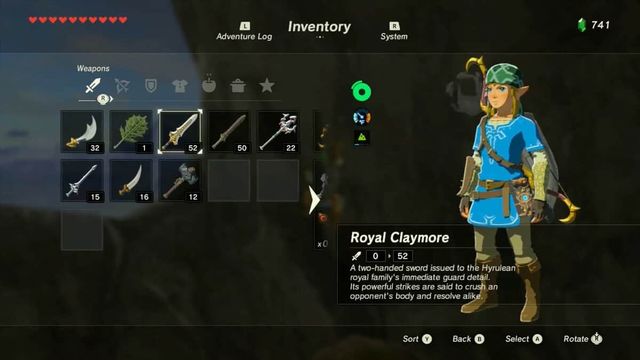Comment obtenir Royal Claymore dans Zelda: Breath Of The Wild