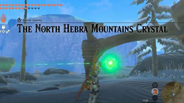 Le cristal de montagne de l'Hébra du Nord - Zelda : Tears Of The Kingdom