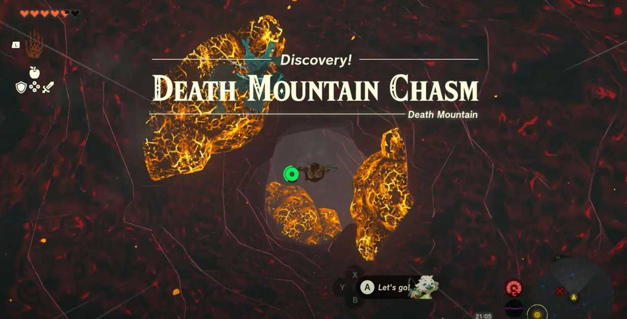 Comment se rendre au gouffre du Mont de la Mort - Zelda : Tears Of The Kingdom