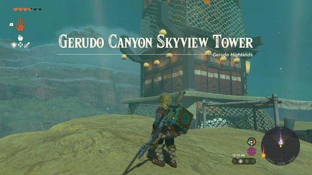 Zelda : Tears Of The Kingdom - Comment débloquer la tour Gerudo Canyon Skyview