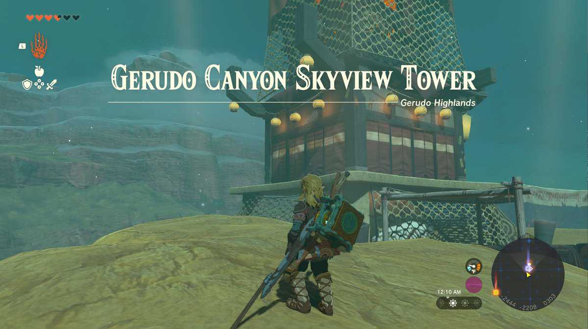 Zelda : Tears Of The Kingdom - Comment débloquer la tour Gerudo Canyon Skyview