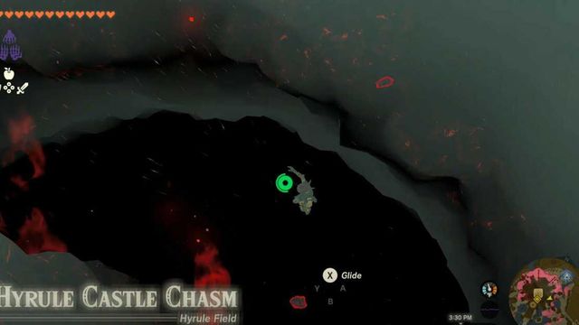 Comment atteindre le gouffre du château d'Hyrule - Zelda : Tears Of The Kingdom