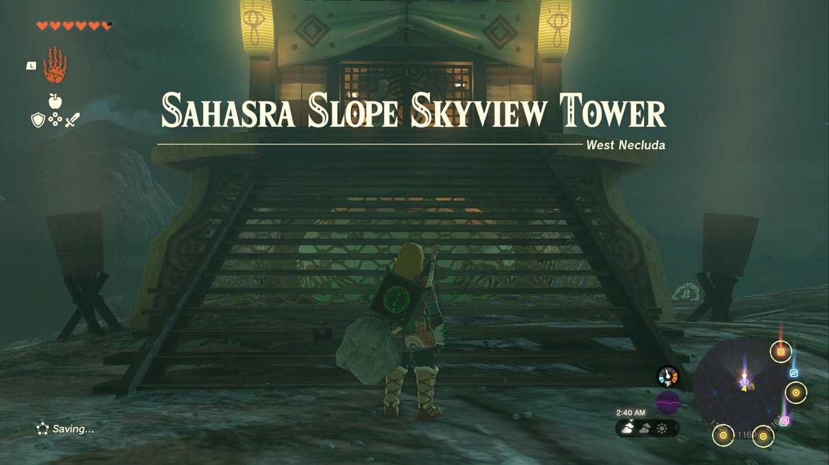 Zelda : Tears Of The Kingdom - Comment débloquer la tour Sahasra Slope Skyview