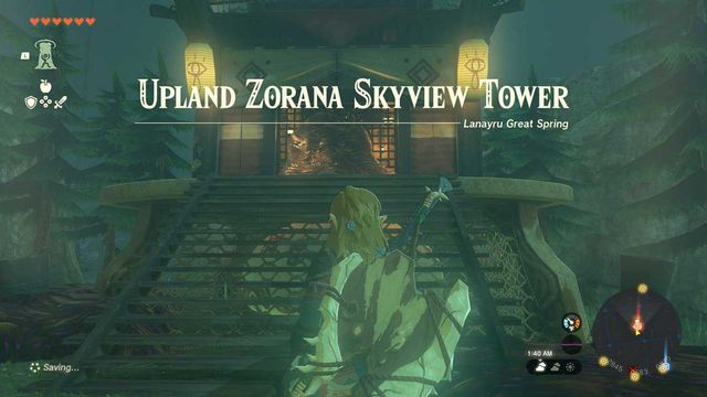 Zelda : Tears Of The Kingdom - Comment débloquer la tour Upland Zorana Skyview