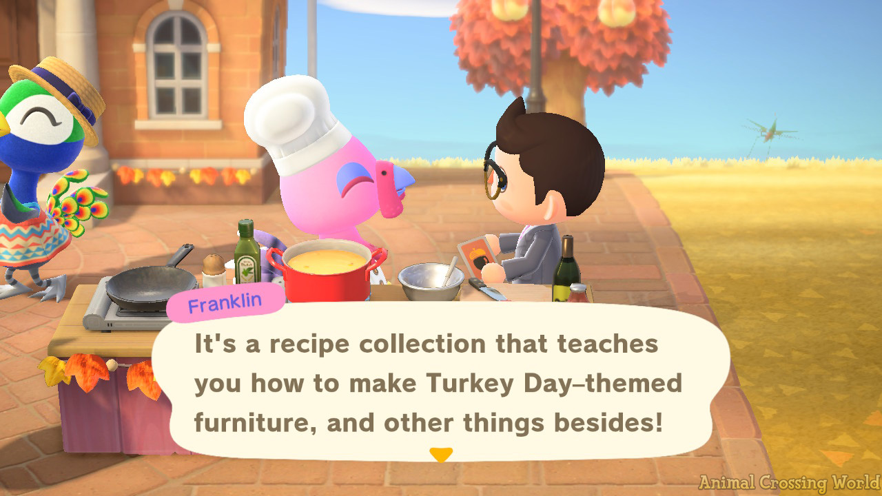 Animal Crossing: New Horizons - Guide de recettes de bricolage pour Thanksgiving