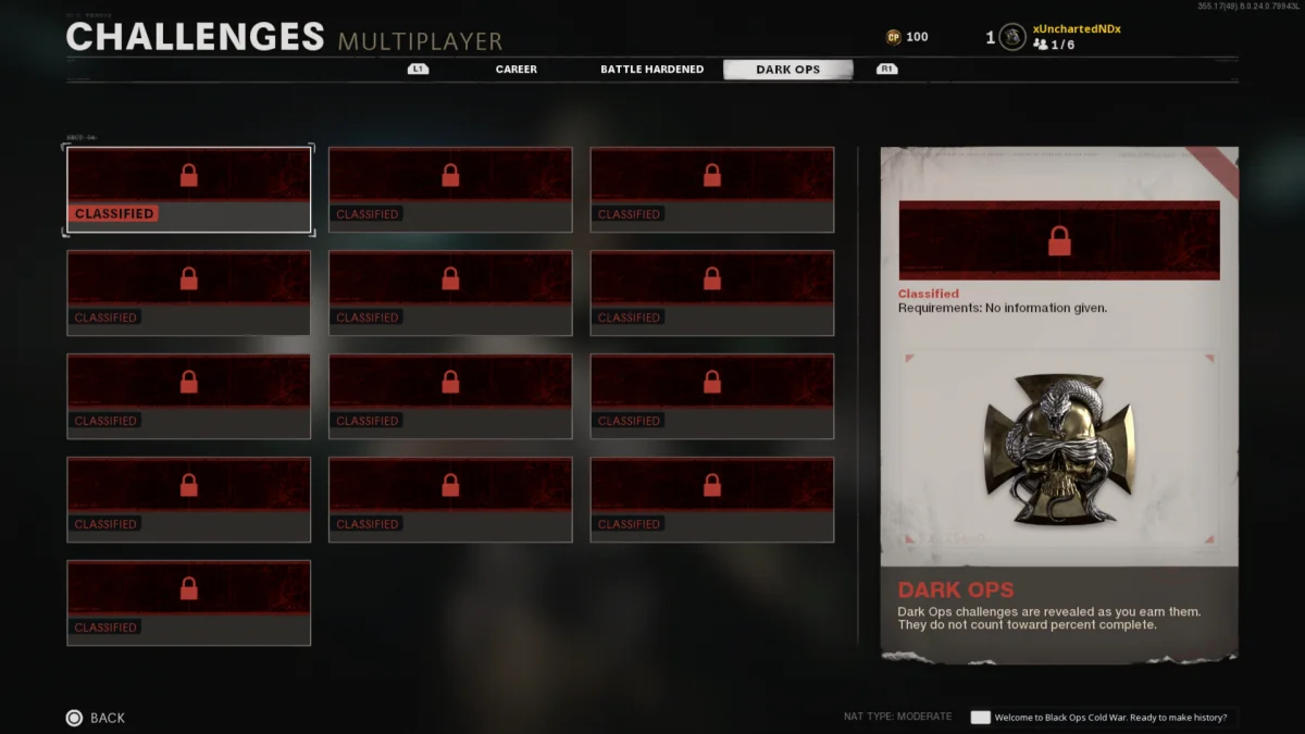 Call of Duty : Black Ops Cold War Guide des défis Dark Ops