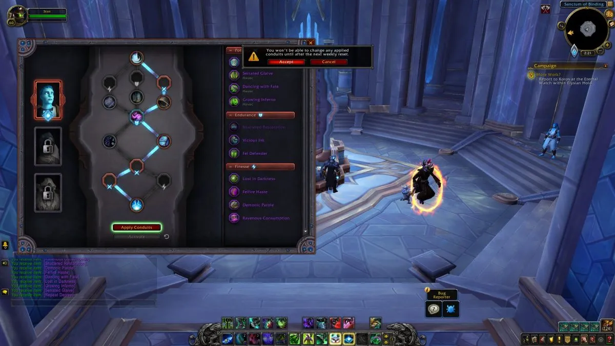 World of Warcraft Shadowlands - Guide des conduits
