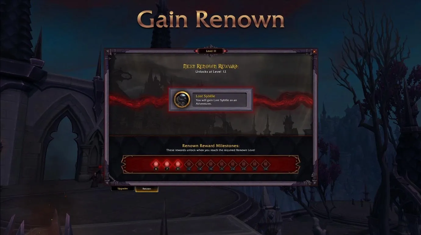 World of Warcraft Shadowlands - Comment gagner de la renommée