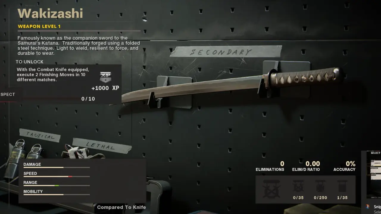 Comment débloquer le Wakizashi Katana dans Black Ops Cold War