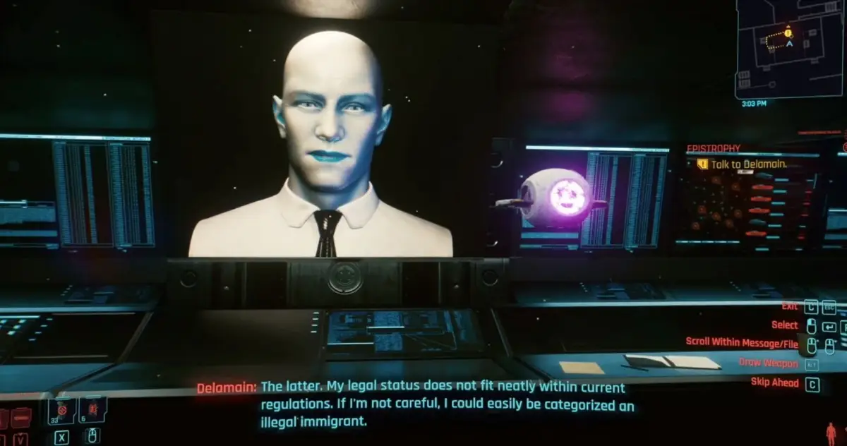 Cyberpunk 2077 - Soluce de la quête Epistrophie