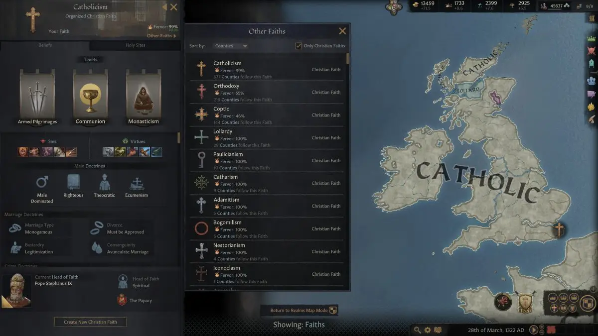Guide de religion de Crusader Kings 3