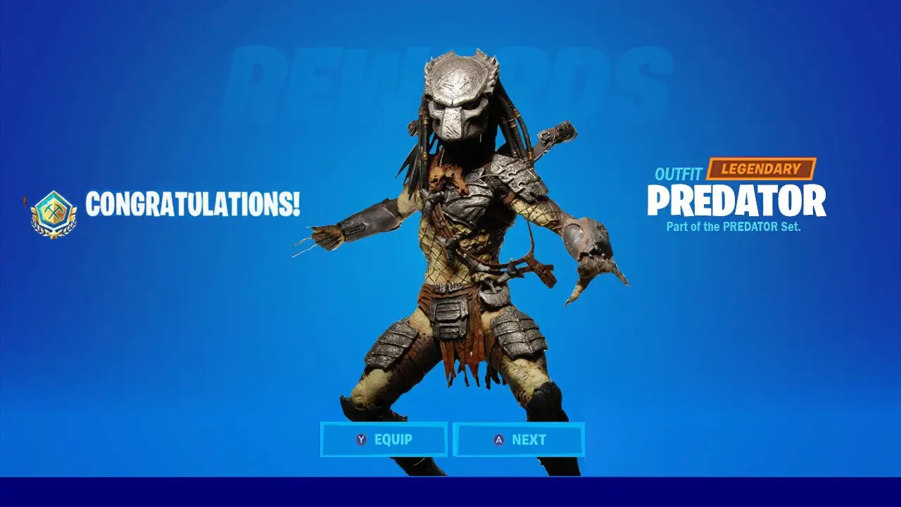Comment débloquer le skin du prédateur dans Fortnite